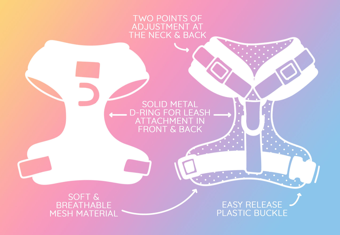Dog Adjustable Harness - Haunt Mess