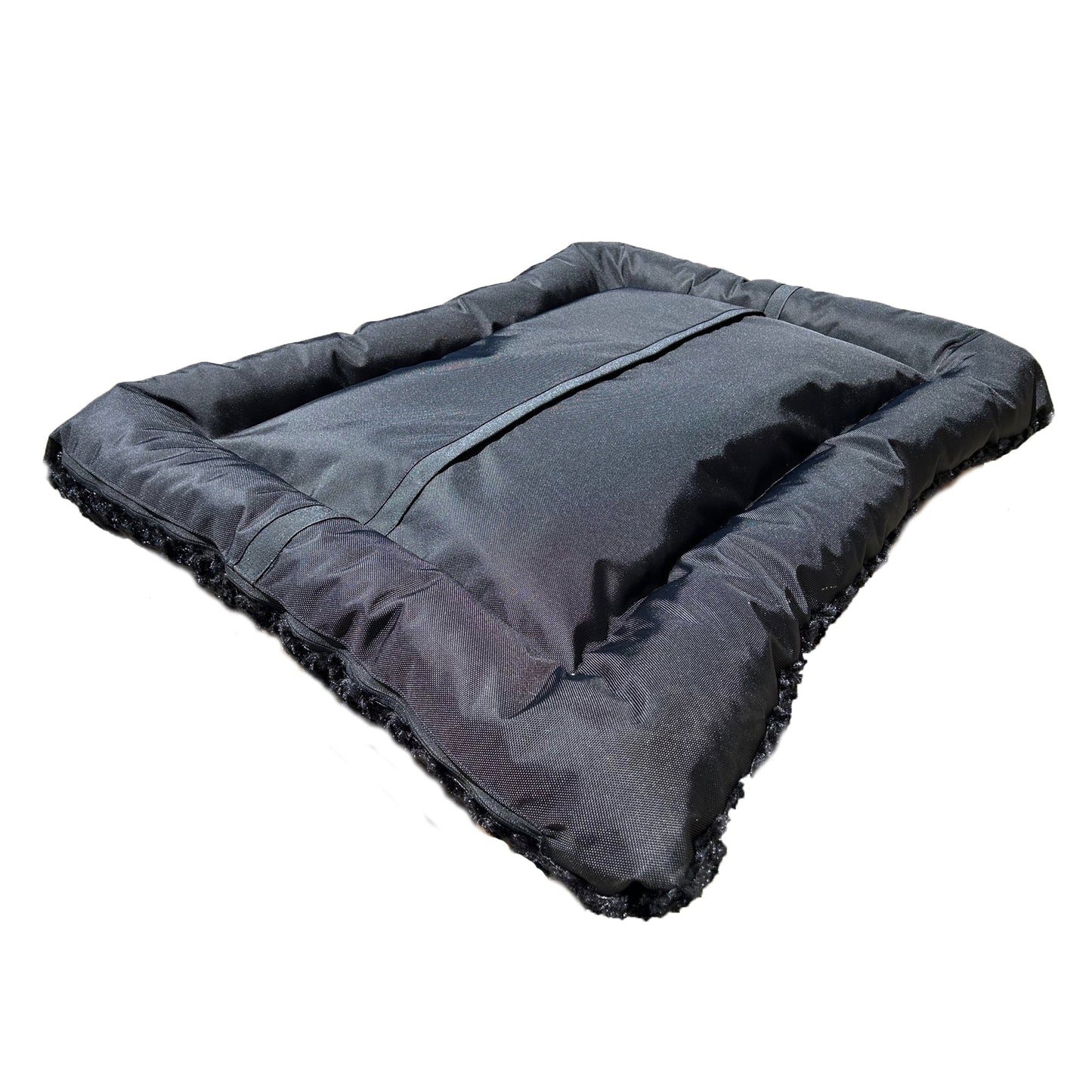 Dog Bed - Rectangle Bolstered Furvana™ 'Cloud'