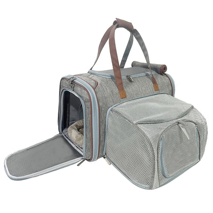 Mr. Peanut's Gold Series Standard Size Airline Compliant Expandable Pet Carrier V3.0