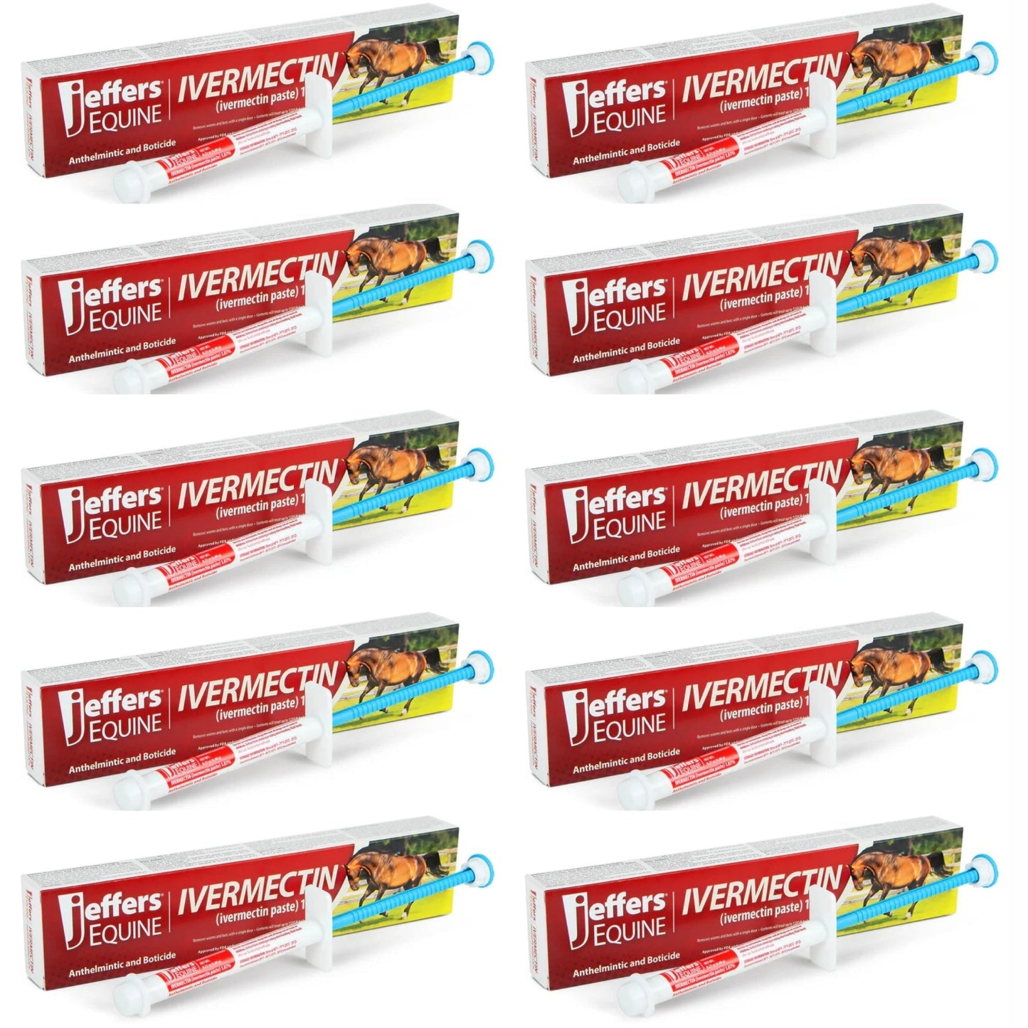 Jeffers Ivermectin Horse Dewormer Gel, Apple Flavored