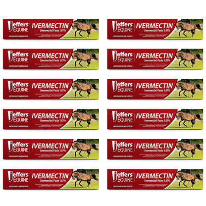 Jeffers Ivermectin Horse Dewormer Gel, Apple Flavored