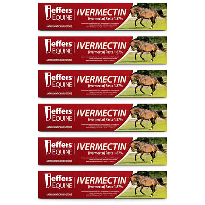 Jeffers Ivermectin Horse Dewormer Gel, Apple Flavored